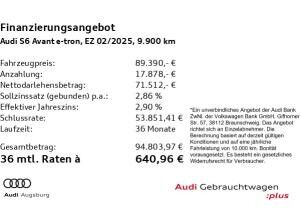 Audi S6 e-tron S6 Avant e-tron Batt-Kap /h *NAV*ACC*21"* Audi S6 e-tron S6 Avant e-tron Batt-Kap /h *NAV*ACC*21"*