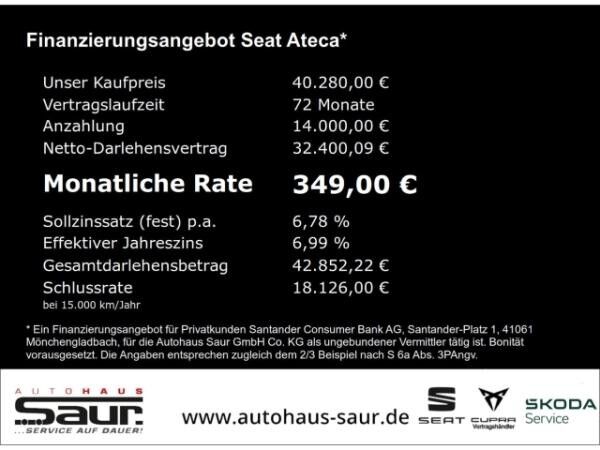 Seat Ateca Xperience 1.5 TSI DSG AHK PDC PANORAMA NAVI FULL LINK SHZ