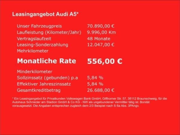 Audi A5 AVANT EDITION ONE QUATTRO,LED,AHK,TECH,B&O