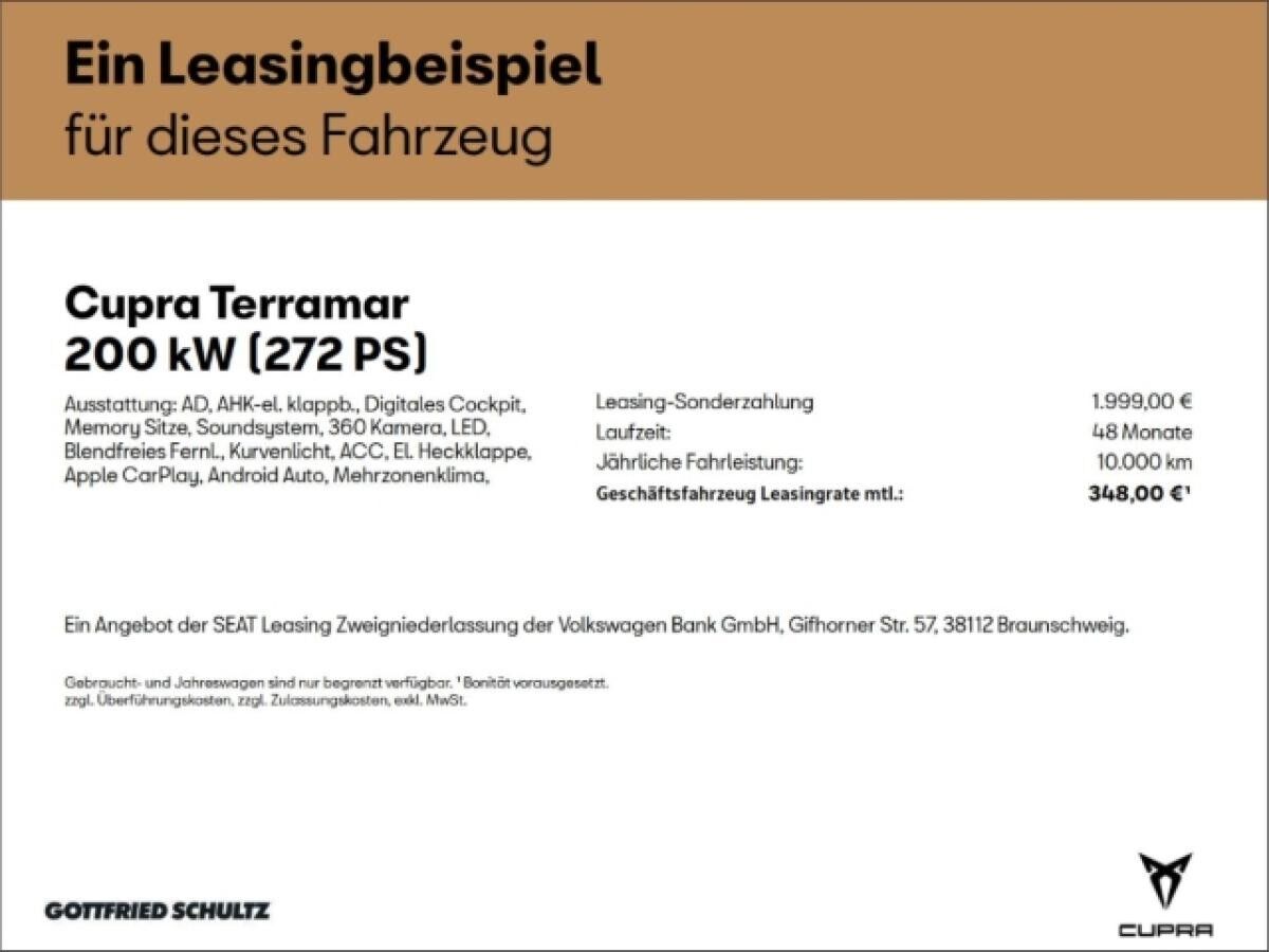 Cupra Terramar VZ 1.5 E-HYBRID 272 PS DSG *nur für SEAT / Cupra Besitzer* (Neuss)