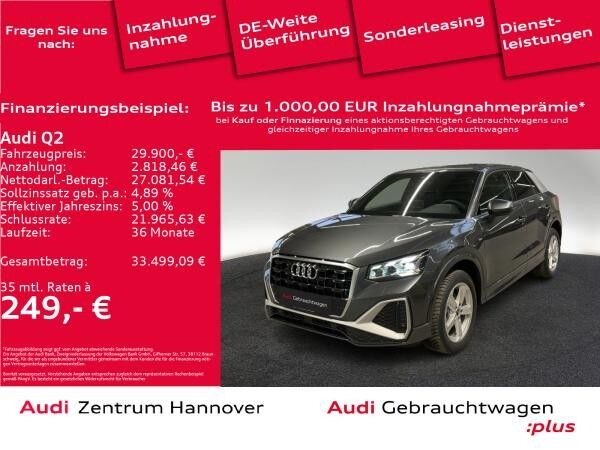 Audi Q2 S line 35 TFSI Matrix Kamera virtual Parklenkassist.