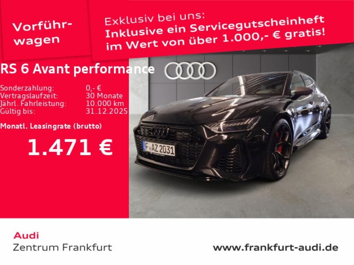 Audi RS6 Avant performance tiptronic HD Matrix-LED RS-Sportabgasanlage Standheizung