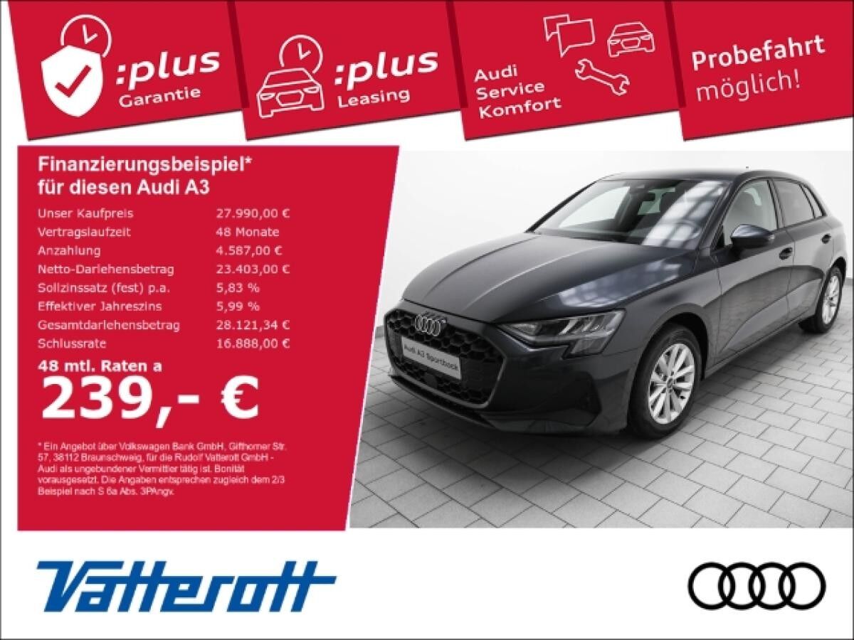 Audi A3 Sportback 30 TFSI S tronic CarPlay ParkAssist