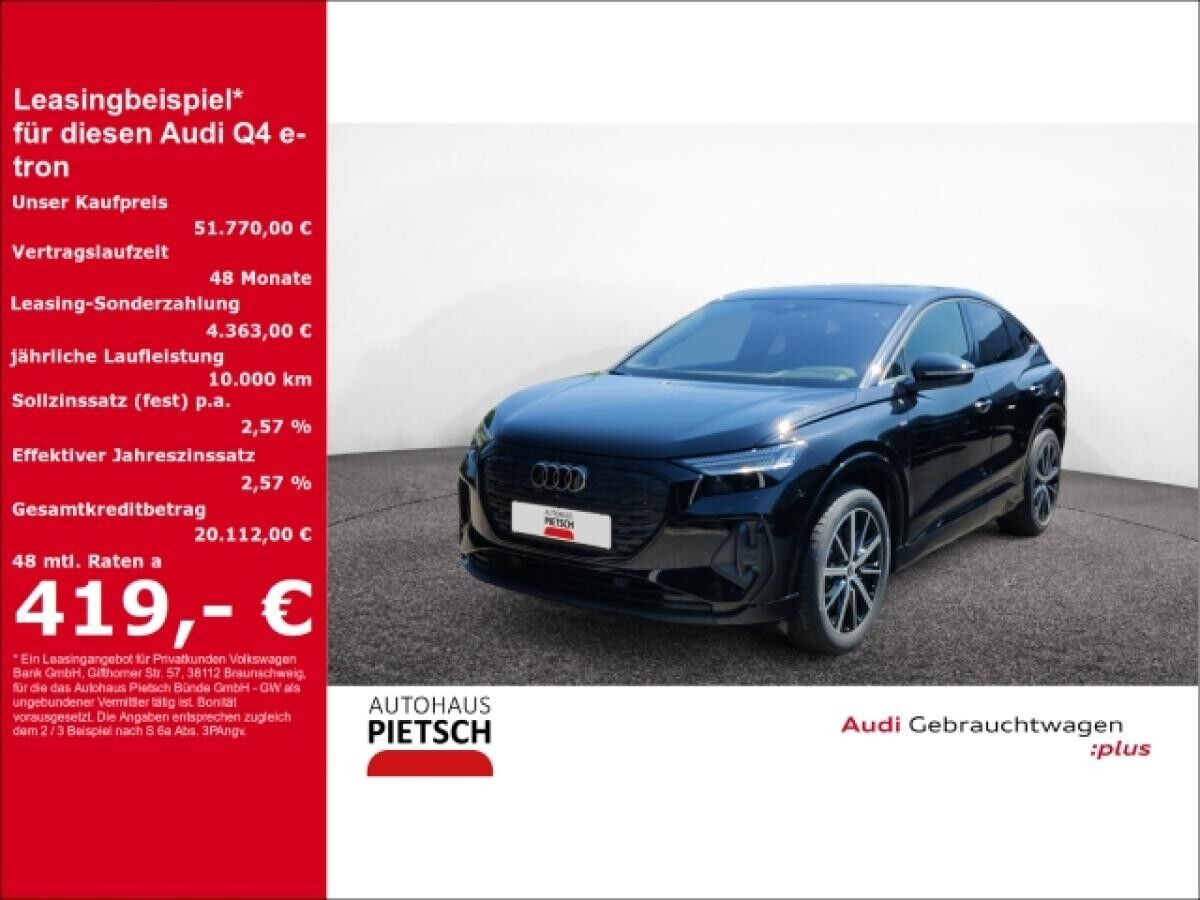 Audi Q4 e-tron Sportback 45 quattro S line Matrix AHK