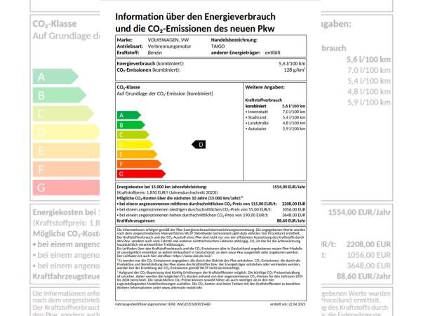 Volkswagen Taigo Style 1.0 TSI DSG *Navi*RFK*LED* !! sofort verfügbar !!