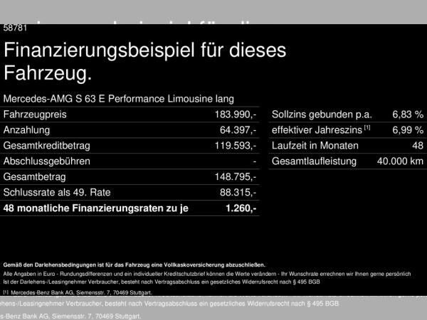Mercedes-Benz S 63 AMG E-Performance Night Keramik Chauffeur-P
