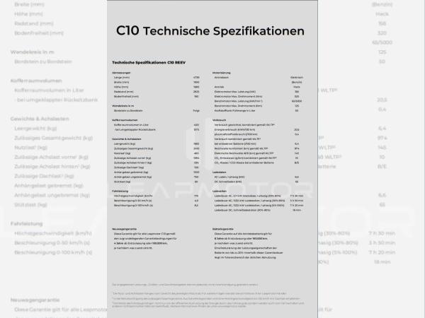 Leapmotor C10 REEV Design ⚡ Vollaustattung ⚡950km Reichweite
