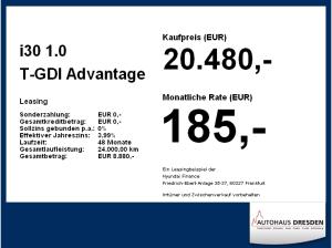 Hyundai i30 1.0 T-GDI Advantage *LED*NAVI*SHZ*