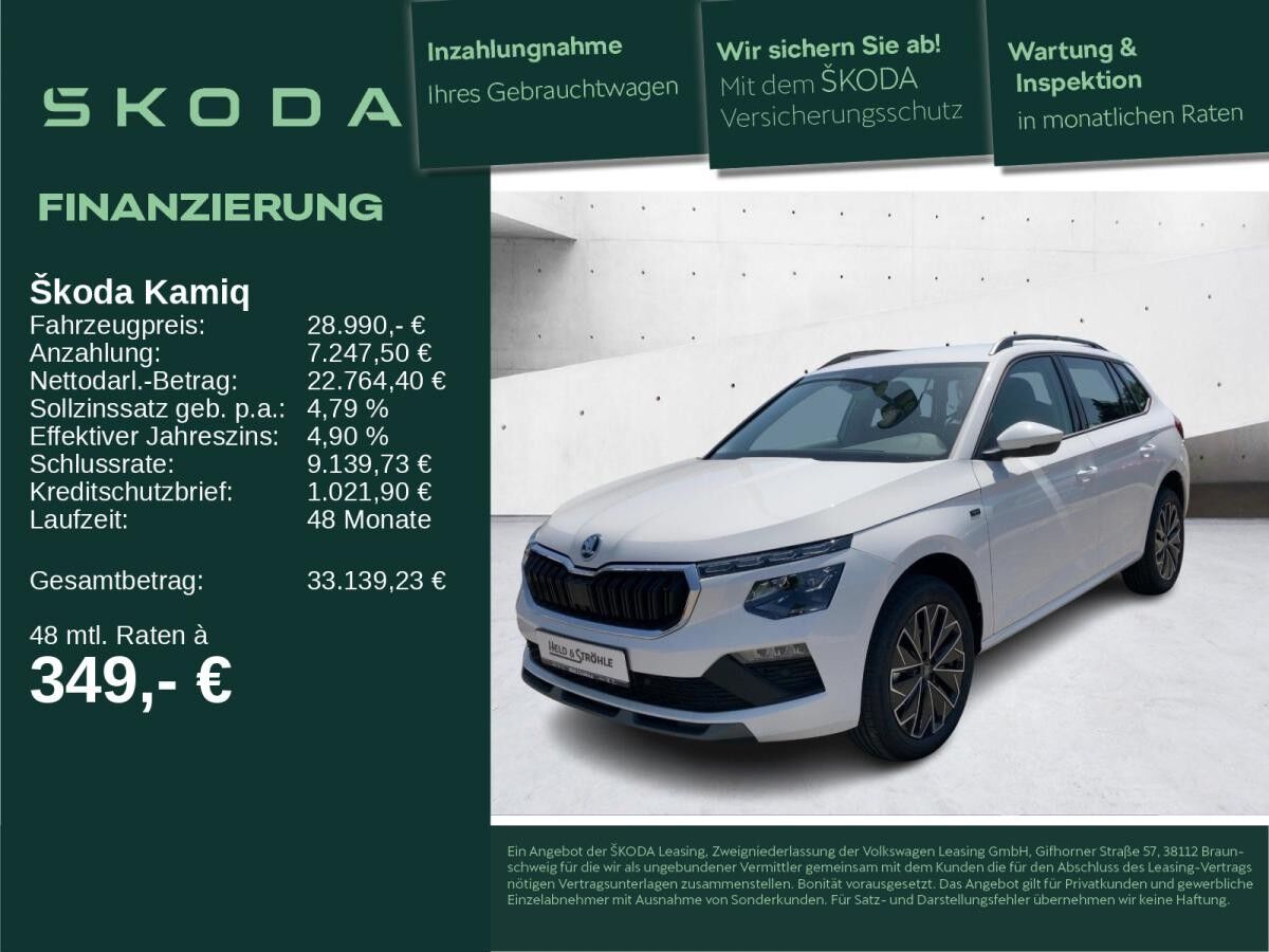 Skoda Kamiq Tour 1,0 TSI R-KAM SHZ KEYLESS BIS 28.11.25