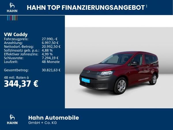 Volkswagen Caddy 5 2,0TDI AHK KAMERA KLIMAA NAVI GRA BT