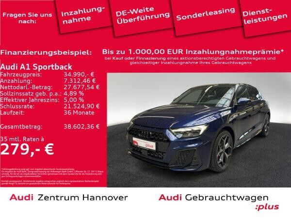 Audi A1 Sportback S line 40 TFSI Kamera SONOS ACC Teilleder