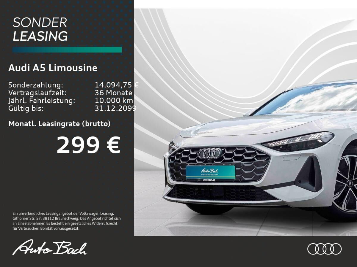 Audi A5 Limousine e-hybrid quattro 0,5% TECH PLUS