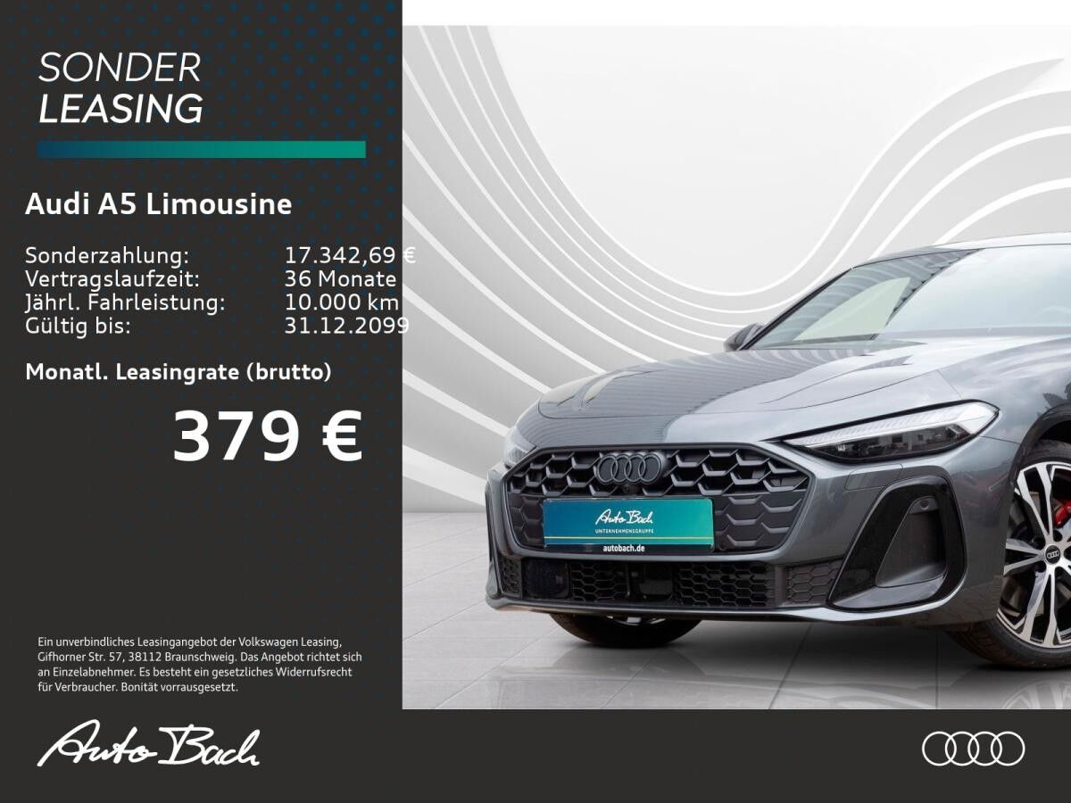 Audi A5 Lim. e-hybrid qu. 270 kW TECH-PRO Panorama B&O 20" 0,5%