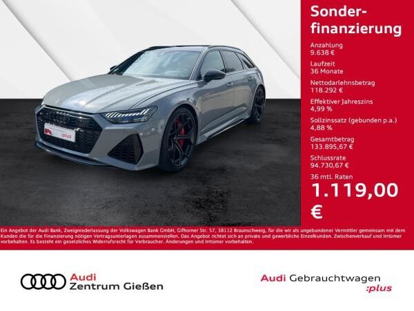 Audi RS6 RS 6 Avant 4.0 TFSI quattro performance AHK PANO B&O HuD RS-Dynamikpaket plus
