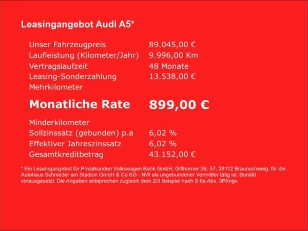 Audi A5 AVANT e-HYBRID 220 kW LED+PANO,B&O,