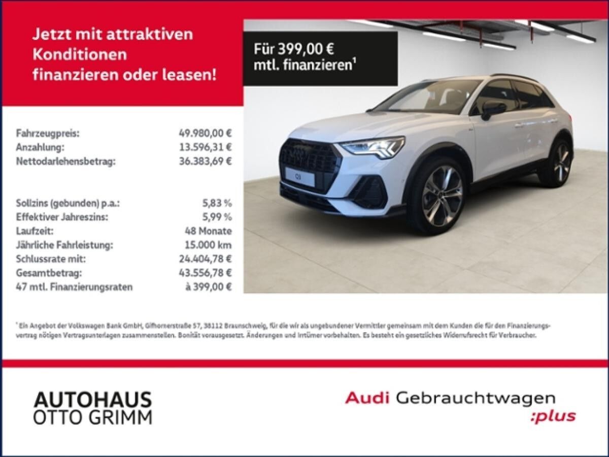 Audi Q3 40 TFSI quattro S line KLIMA NAVI LEDER ALU