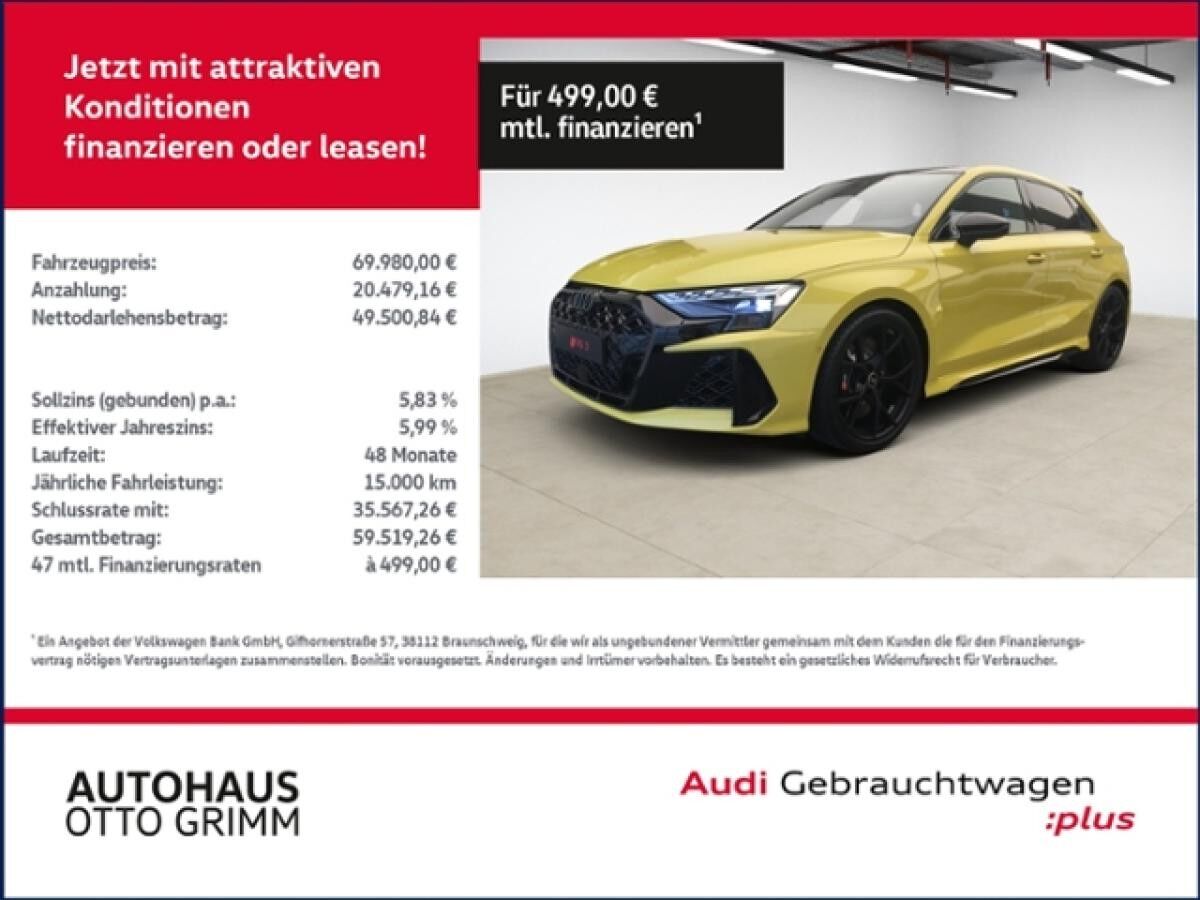 Audi RS3 Sportback 2.5 TFSI quattro LED Audi RS3 Sportback 2.5 TFSI quattro LED