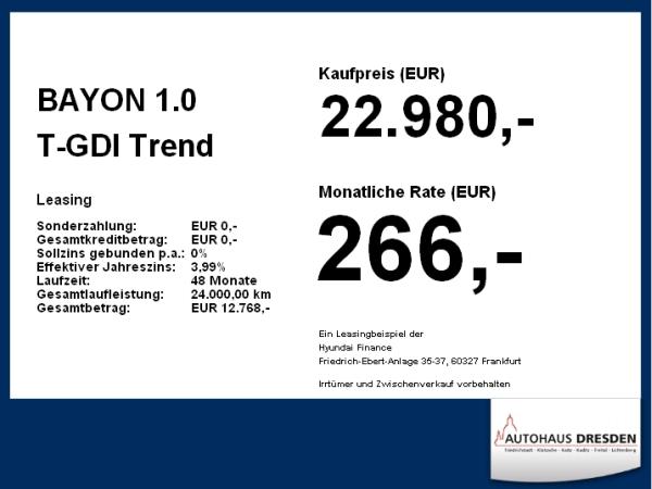 Hyundai BAYON 1.0 T-GDI Trend 🔊GEWERBEANGEBOT🔊