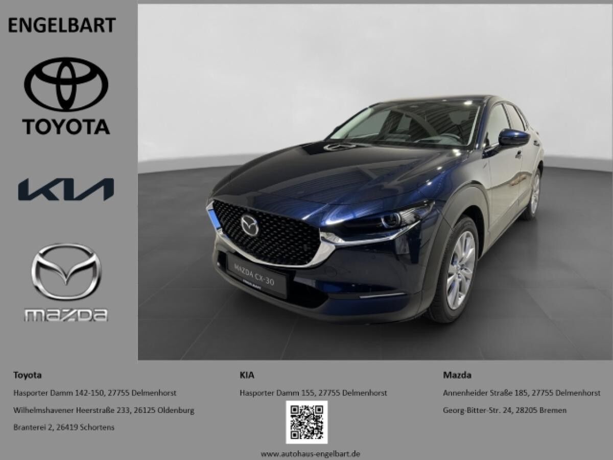 Mazda CX-30 Exclusive-Line 2.0 SKYACTIV-X ALEXA HEAD-UP HUD Navi Bose 360 Kamera LED Blendfreies Fernl.