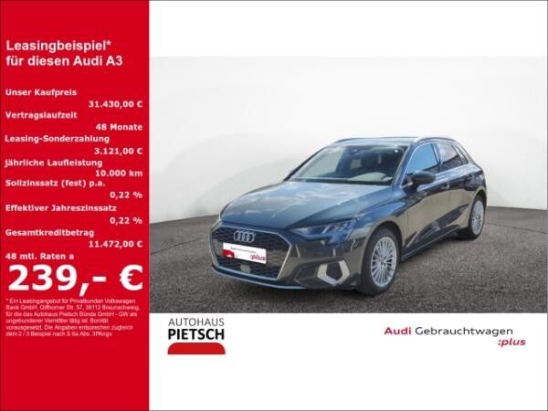 Audi A3 Sportback 35 TFSI AHK SmartInterface Audi A3 Sportback 35 TFSI AHK SmartInterface
