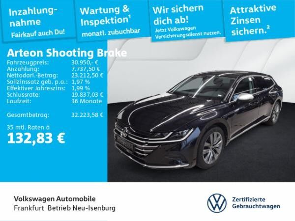 Volkswagen Arteon Shooting Brake 2.0 TSI DSG Elegance Navi IQ.Light DAB+ FrontAssist