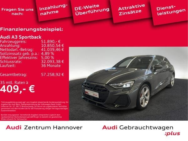 Audi A3 Sportback S line 45 TFSIe Matrix Head-Up Kamera AHK