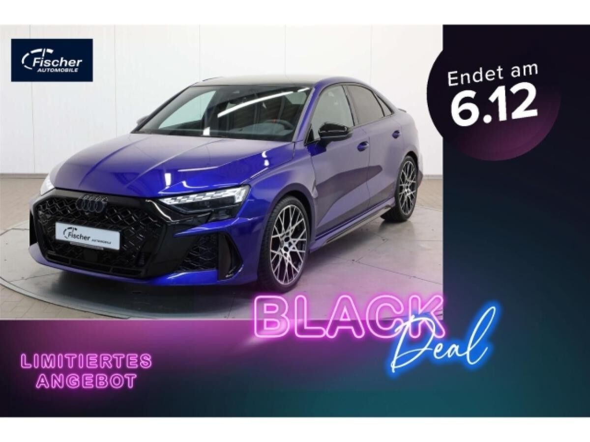 Audi RS3 Limousine TFSI quattro 280 km/h San Marino Blau