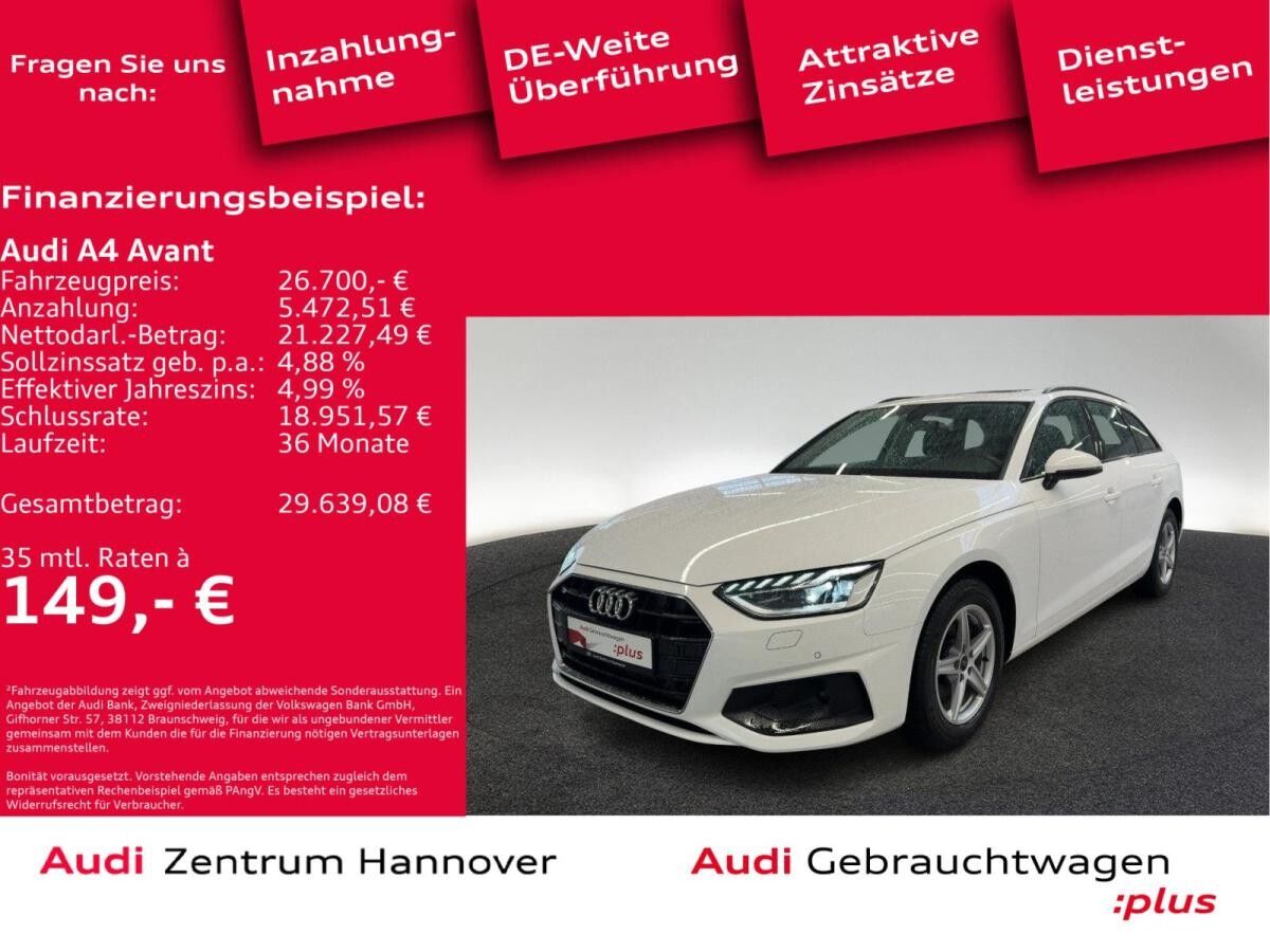 Audi A4 Avant 35 TFSI Pano Matrix LED Sportsitze