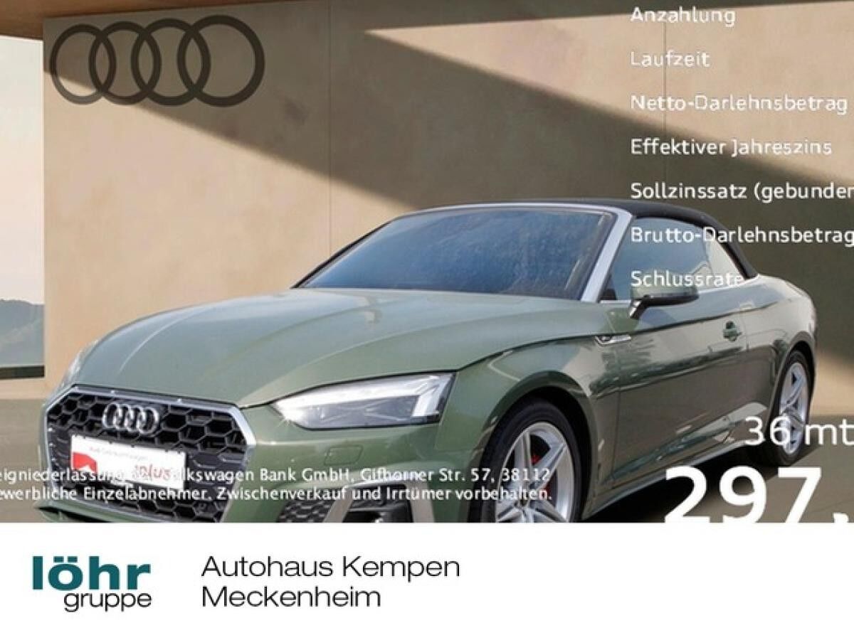 Audi A5 Cabriolet 40 TDI S line 18" AHK Navi+VC LED PDC SHZ