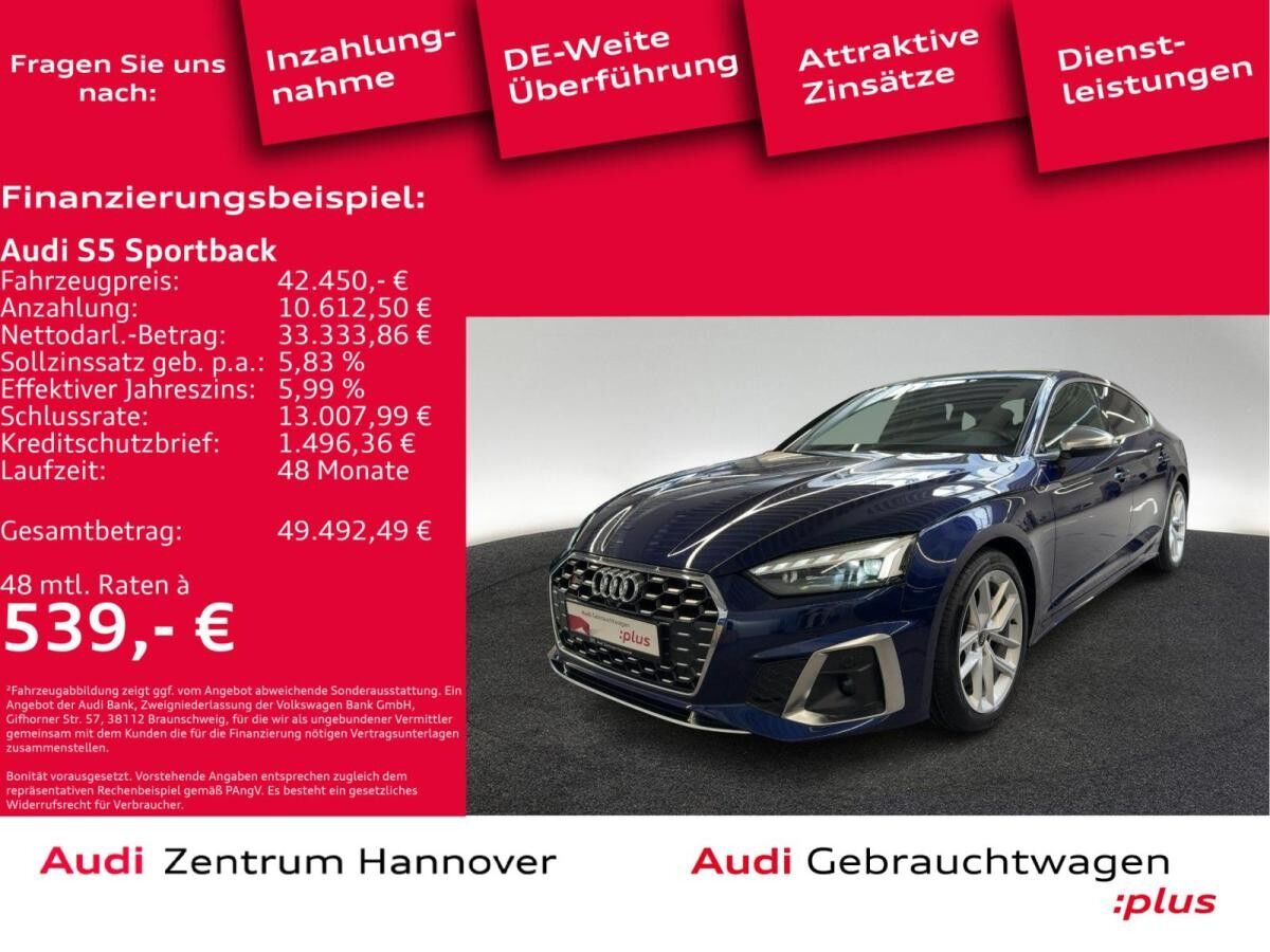 Audi S5 Sportback 3.0 TDI quattro Pano Matrix ACC DAB