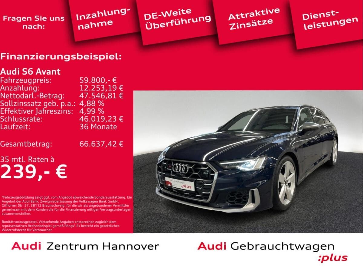 Audi S6 Avant 55 TDI quattro AHK Kamera ACC DAB CarPlay