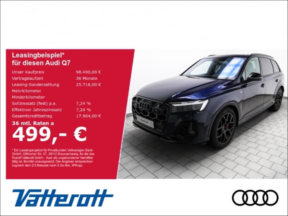 Audi Q7 60 TFSIe S line business AHK Pano Laser B&O