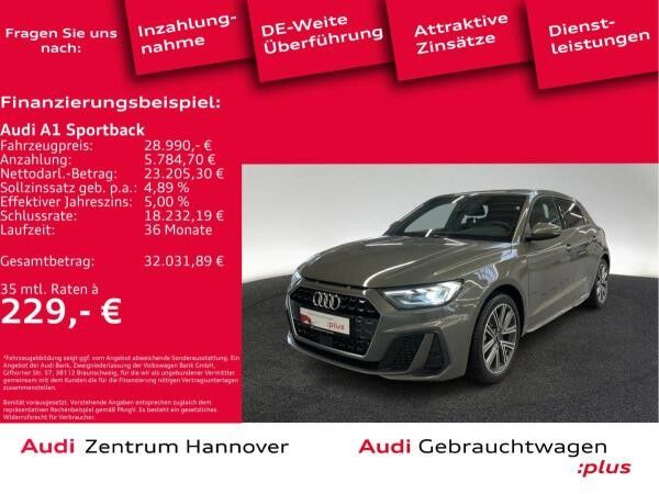 Audi A1 Sportback S line 30 TFSI Kamera LED Teilleder