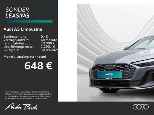 Audi A5 Lim. e-hybrid qu. 270 kW TECH-PRO Panorama B&O 20" 0,5%