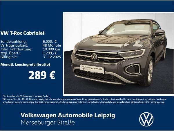Volkswagen T-Roc Cabriolet Style 1.0 TSI CLIMA*GJR
