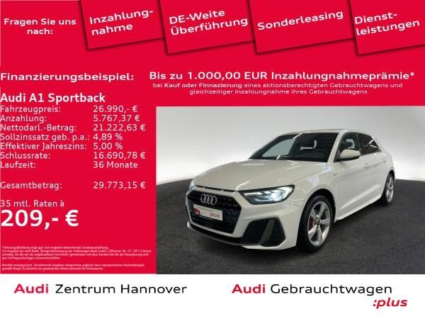 Audi A1 Sportback S line 25 TFSI Kamera LED Teilleder virtual