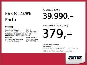 Kia EV3 81,4kWh Earth *Wärmepumpe*Navi*Rückfahrkamera
