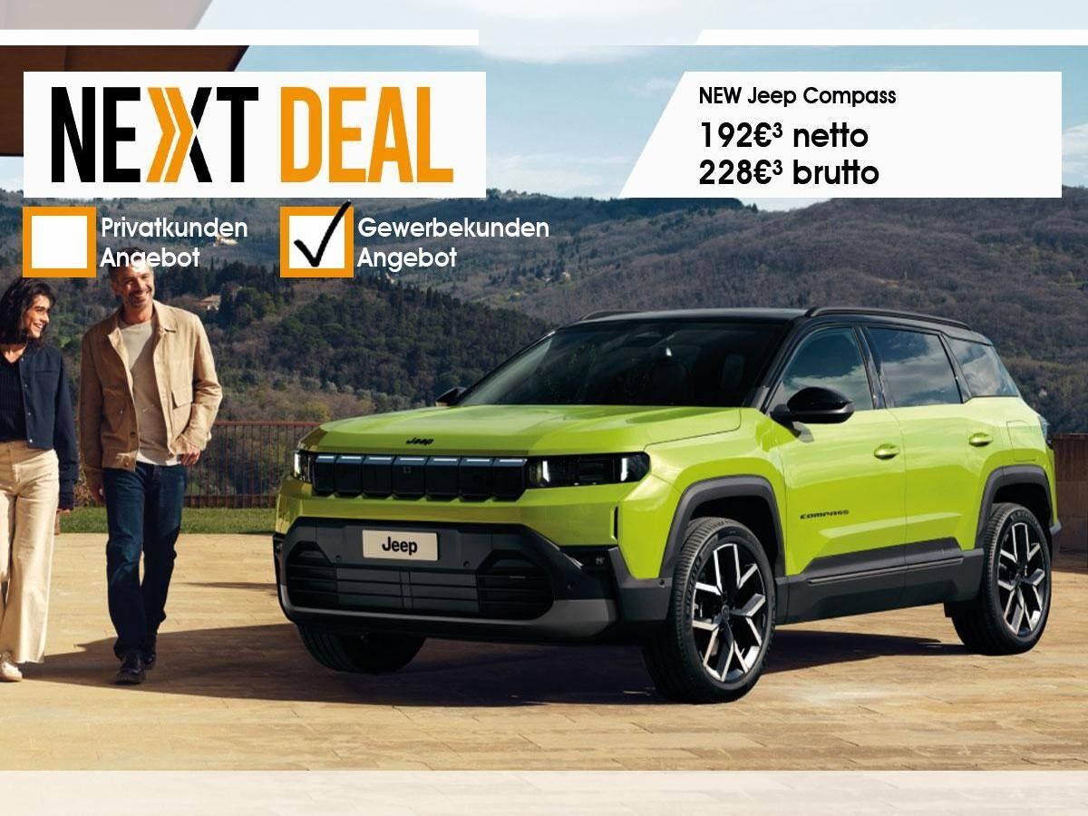 Jeep Compass Der neue e-Hybrid ❗️Sonder-Aktion❗️ in 38 Wochen verfügbar📅