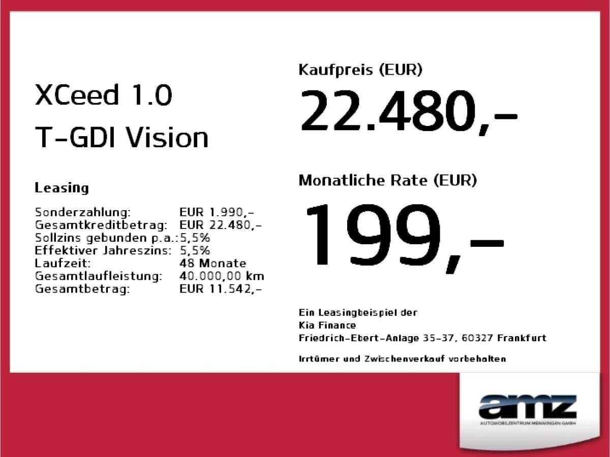 Kia XCeed 1.0 T-GDI Vision *Navi*Spurhalteass.*