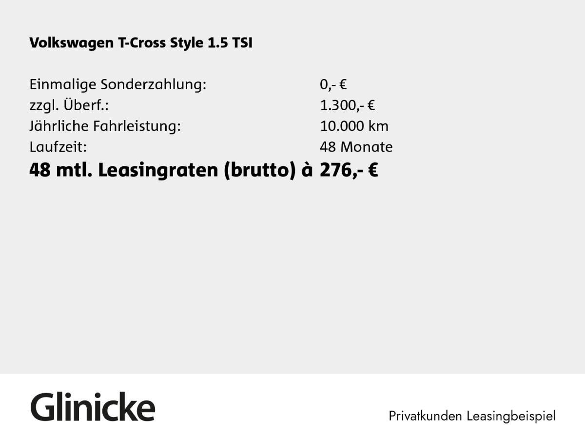 Volkswagen T-Cross Style 1.5 TSI ACT DSG