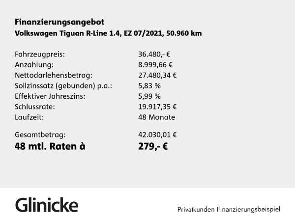 Volkswagen Tiguan 1.4 eHybrid R-Line AHK Pano Matrix LM 19" ACC Navi