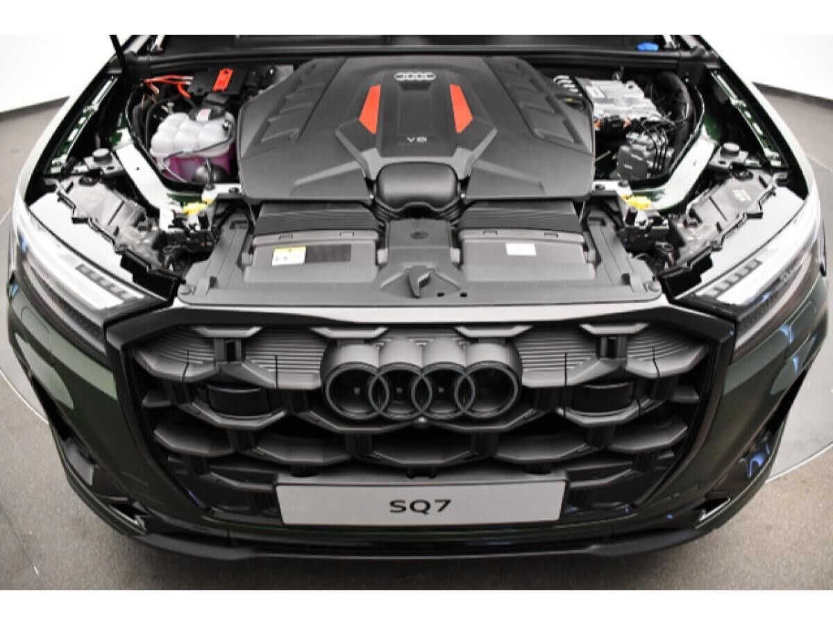 Audi SQ7 Audi exlusive Verde Ermes metallic HD Matrix LED-Scheinwerfer  Panorama-Glasdach Nachtsichtassistent