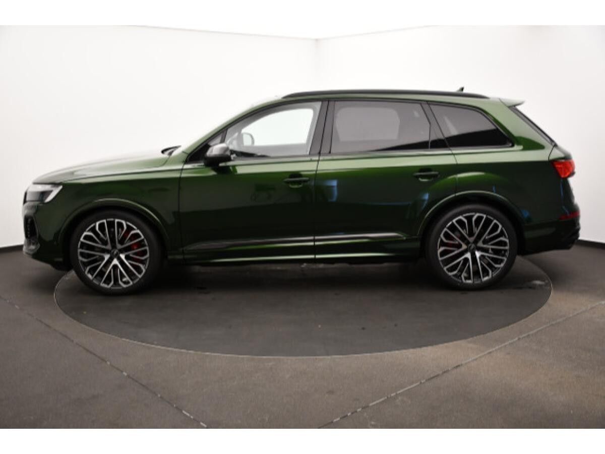 Audi SQ7 Audi exlusive Verde Ermes metallic HD Matrix LED-Scheinwerfer  Panorama-Glasdach Nachtsichtassistent