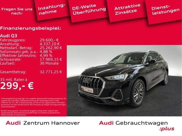 Audi Q3 S line 45 TFSIe LED virtual Navi DAB Teilleder