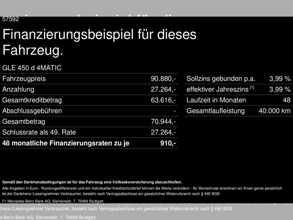 Mercedes-Benz GLE 450 d 4M AMG Multibeam Pano Distronic AHK