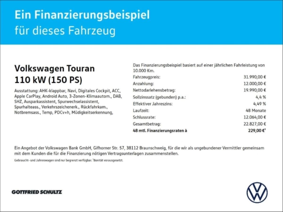 Volkswagen Touran Comfortline 1.5 TSI DSG 💥 7 Sitzer 💥 AHK  KAMERA  PDC  NAVI SHZ 💥