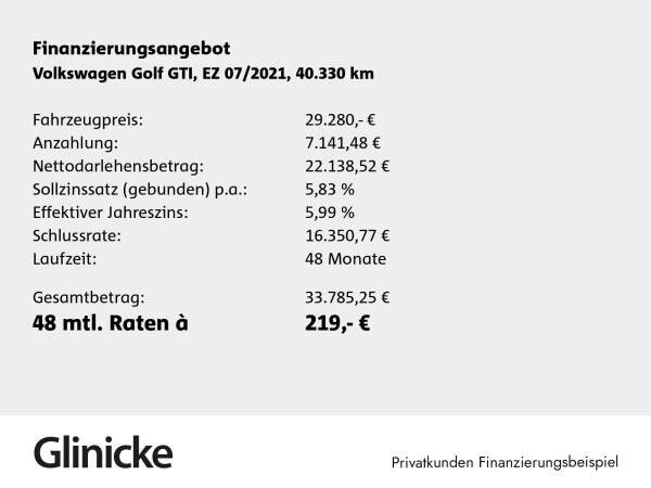 Volkswagen Golf VIII GTI Pano Matrix LM 19" Navi PDC vo+hi ACC