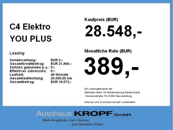 Citroën C4 Elektro YOU **Gewerbeknaller**