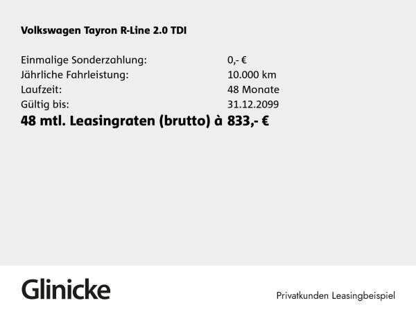Volkswagen Tayron R-Line 2,0 l TDI SCR 4MOTION 7-Gang-Doppelkupplungsgetriebe DSG