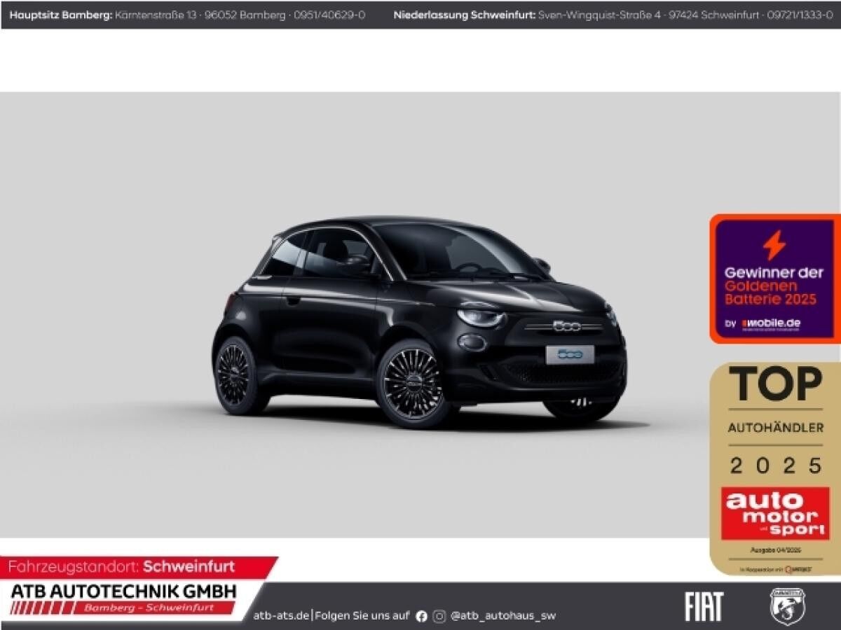 Fiat 500e 42 kWh LaPrima Navi LED ACC Apple CarPlay